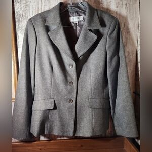 Suit Studio Gray Blazer Women's Suit Jacket Like New Size 12